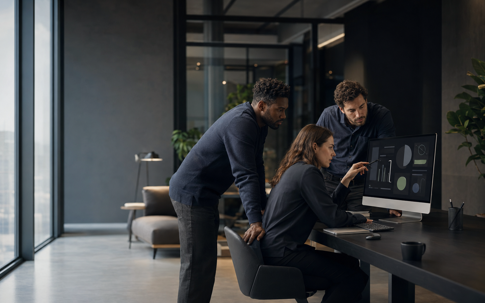 Digital strategy team reviewing campaign performance